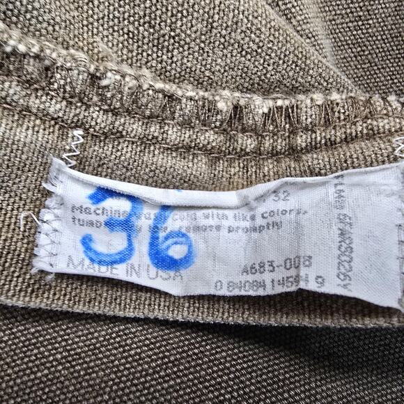 Vintage Wrangler Mens Upland Hunting Pants 33x29 Brown Brush Guard Double Knees - Picture 4 of 16